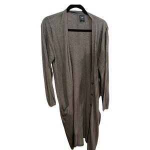 Gap Lightweight Duster Cardigan | Size XL | Taupe/ grey  Open Front